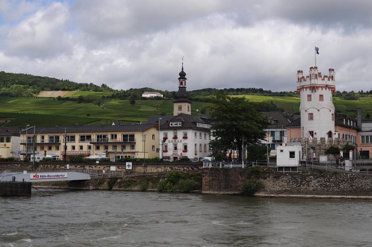 Hotel Krone Rüdesheim Rüdesheim am Rhein Exterior foto